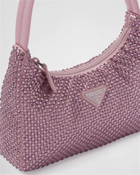 prada bag pink price|prada pink rhinestone bag.